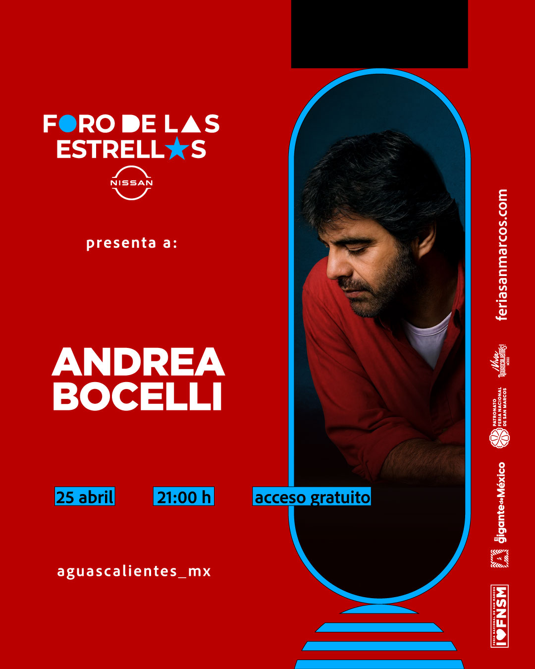 Andrea Bocelli foro de las estrellas 2026