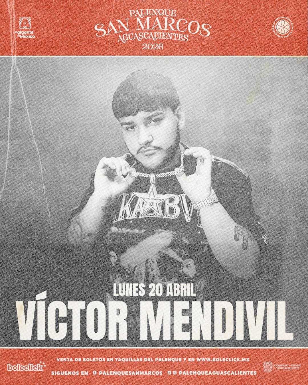 boletos Victor Mendivil palenque aguascalientes 2026